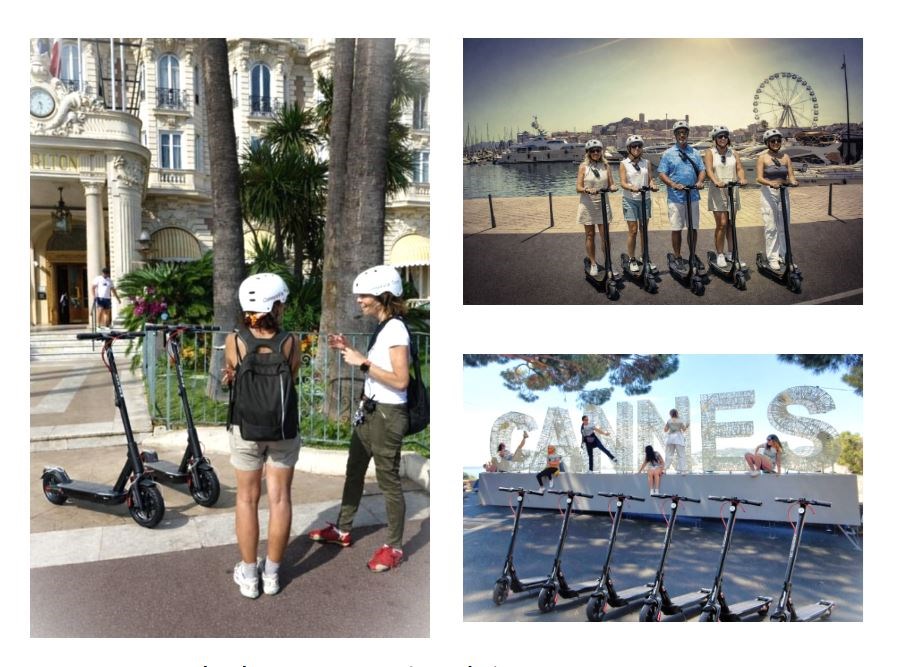 CANNESVISITOUR -VISITE A CANNES EN TROTTINETTE ELECTRIQUE trottinette électrique 2H00 (dès 14 ans)