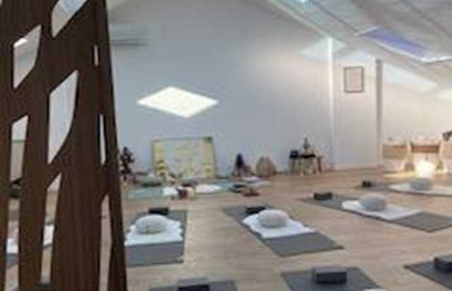 cours collectif de yin yoga doux studio cannes - by yoga flow cannes
				à CANNES